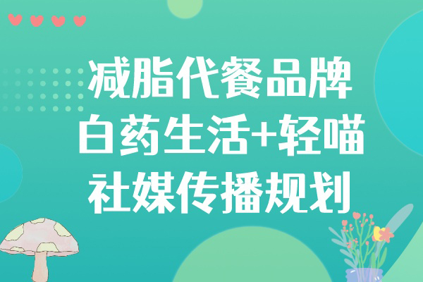 减脂代餐品牌丨白药生活+轻喵社媒传播规划